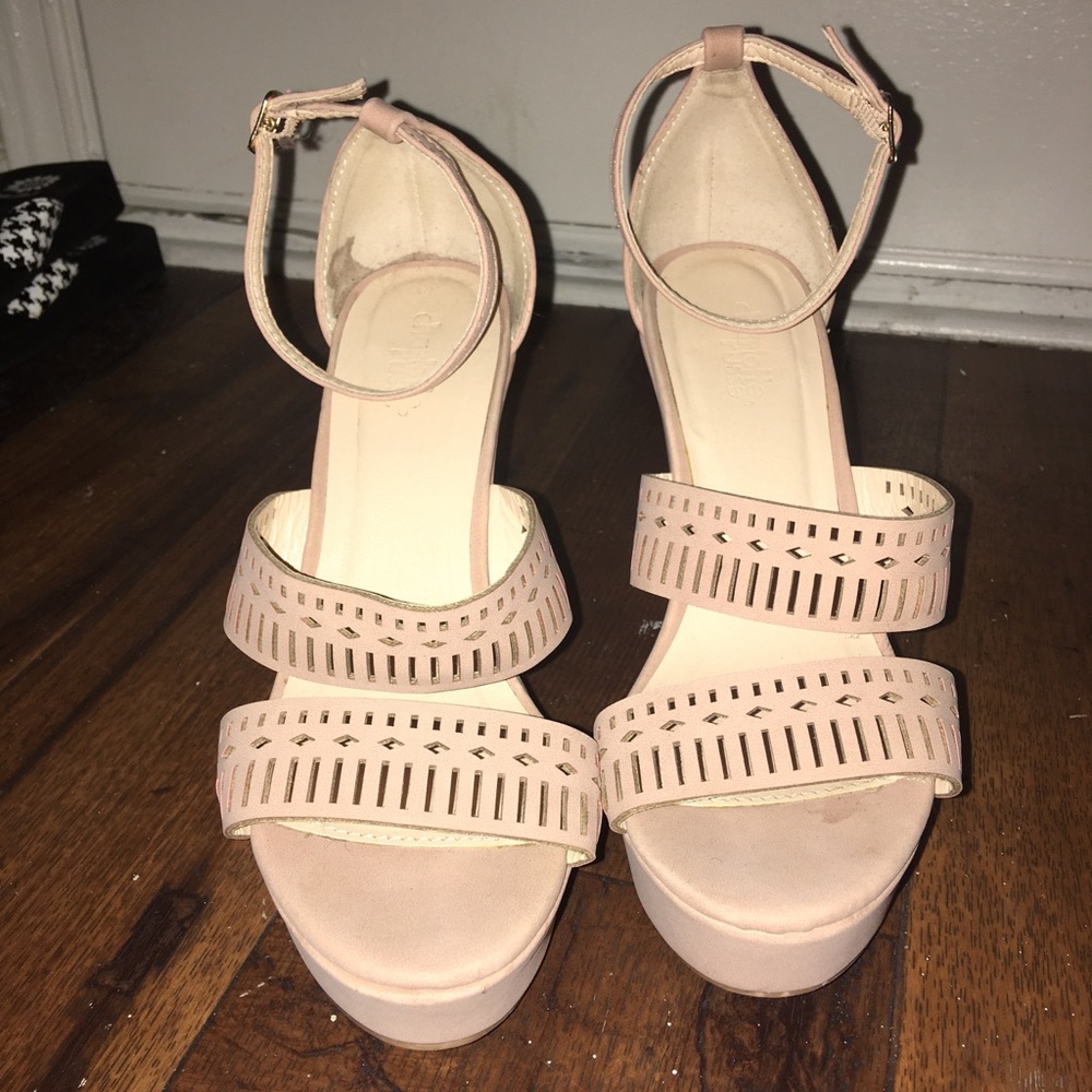 Light pink wedges from Charlotte rouge size 7
